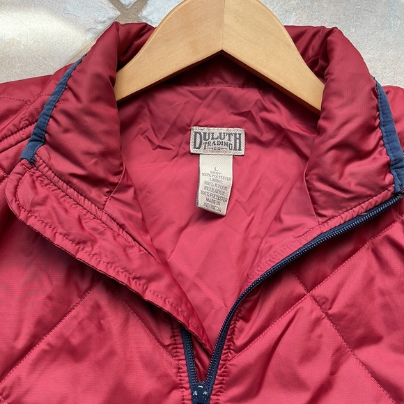 Duluth Trading Company lightweight quilted jacket red large woman’s - Picture 4 of 13